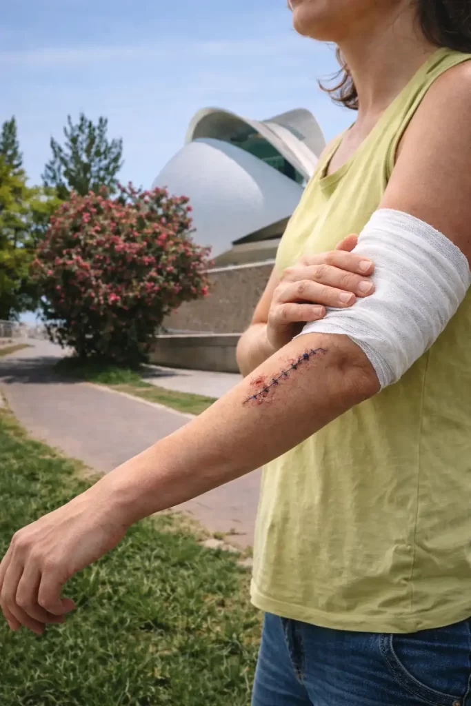 Mujer herida cerca del palau de les Arts, atacada por un perro.